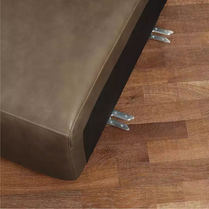 Art Leon Canapé Sectionnel Modulable 3 Places en Cuir Véritable de Luxe