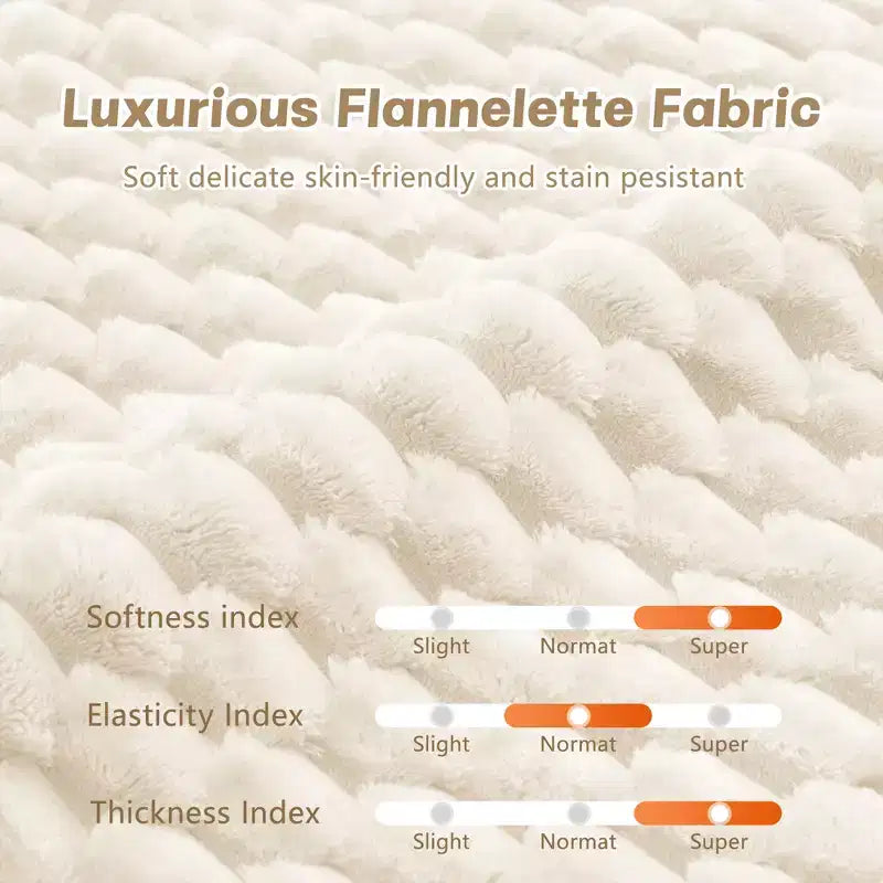 146 U-Shaped Modular Sofa Flannelette 4-Seater Ottoman Buckle No Assembly Cream