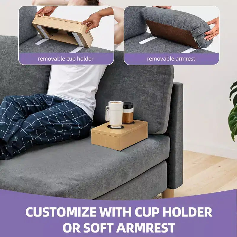 Balconera 109 U Shaped Modular Sectional Sofa 4 Seats Sectional Sleeper Sofa Comfy Couch with Armrests Easy To Assemble for Living Room Bedroom