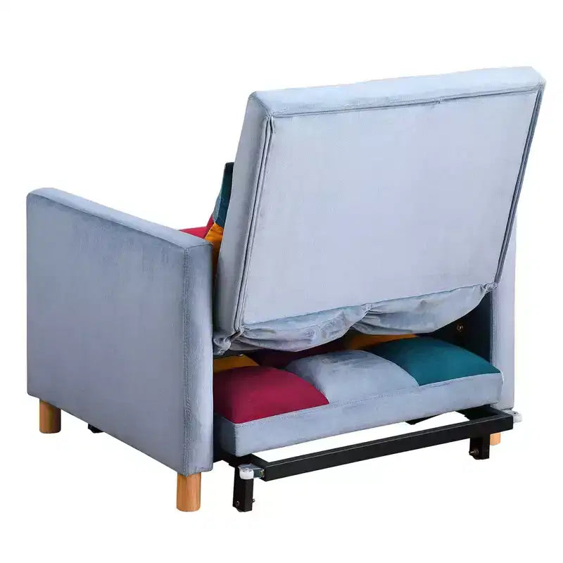 Convertible Sleeper Chair Bed with Pillow - 3-in-1 Single Sofa Chair for Lounge, Bedroom, Living Room
