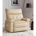 Oversized Wide Recliner Chair - PU Leather Large Manual Recliner for Adults,1.5X Sponge Filling and Easy Recline Mechanism for Relaxation