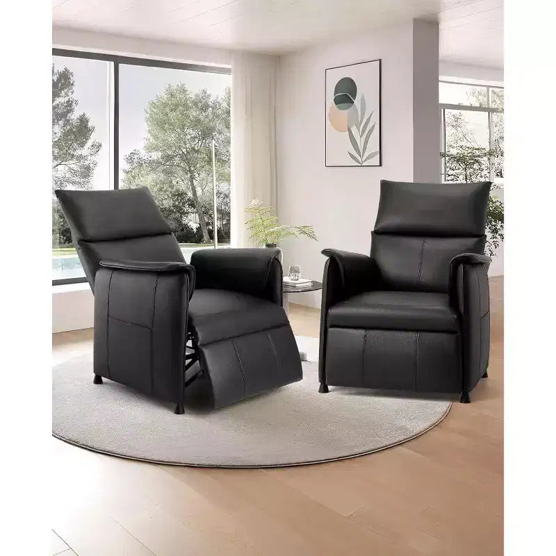 Electric Recliner Chair with Remote, Adjustable PU Leather, Thick Seat Cushion and BackrestModern Single Sofa for Living Room Seating