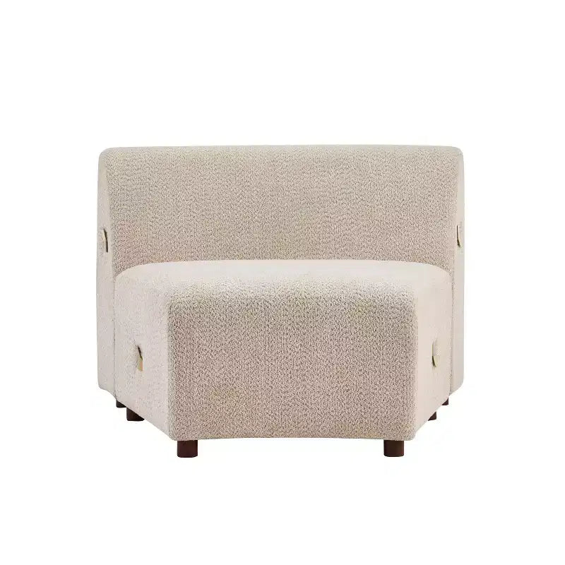 Christopher Knight Home Varo 100.75 Modern 3-Seater Wooden Boucle Upholstered Curved Sofa