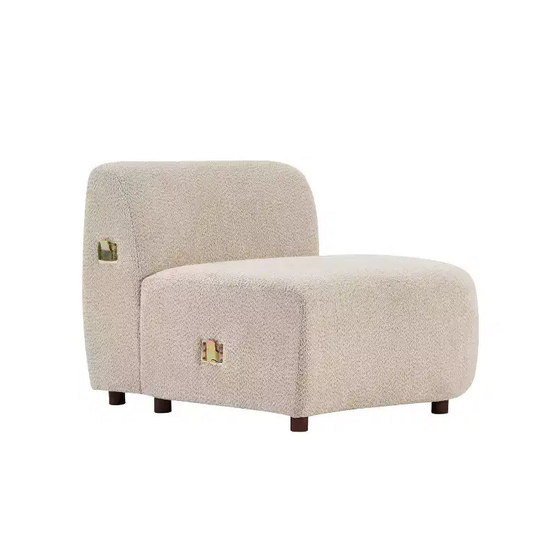 Christopher Knight Home Varo 100.75 Modern 3-Seater Wooden Boucle Upholstered Curved Sofa