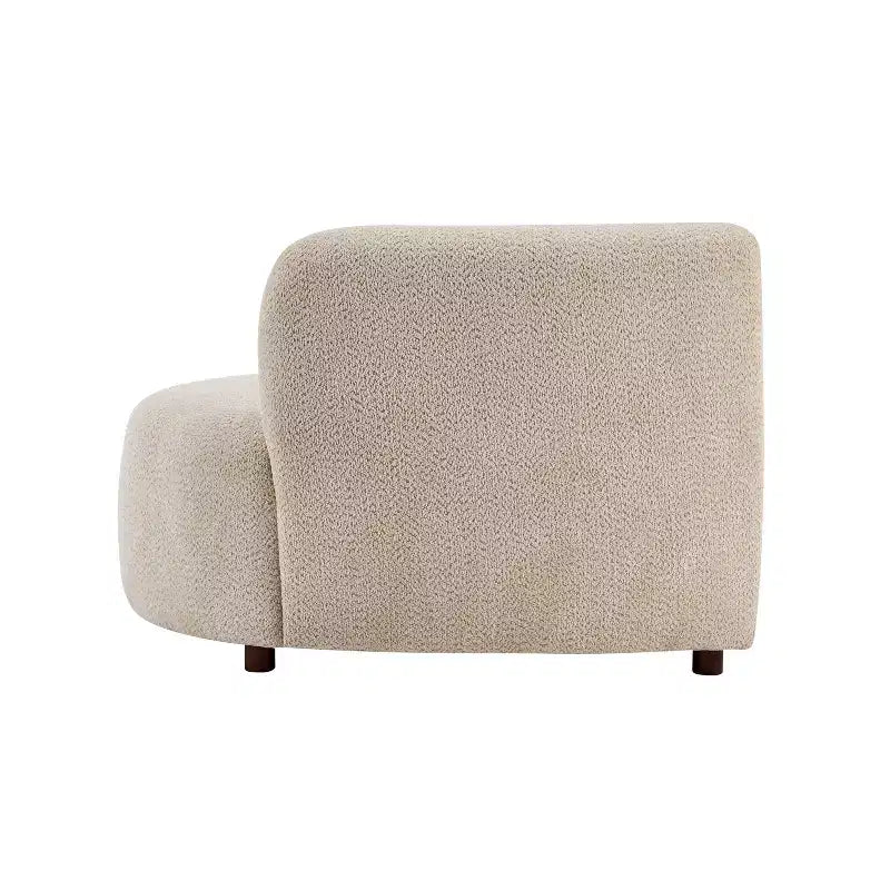 Christopher Knight Home Varo 100.75 Modern 3-Seater Wooden Boucle Upholstered Curved Sofa