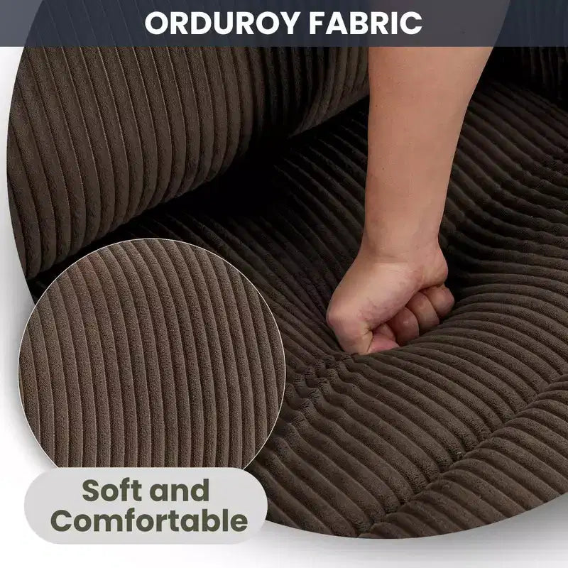 Corduroy Electric Power Lift Recliner Chair with 155 Recline, Massage, Heat, Dual Cup Holders, and Stand Assist, Ergonomic Comfort Chair for Elderly