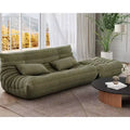 Sofa, Bean Bag Oversized Fireside Chair Two-Piece Set  Loveseat 40D High-Density Foam Faux Suede for Living Room/Bedroom/Office