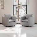 MAYEERTY Gray Single Sofa Chair Set of 2, Soft and Breathable Seat Cushion, Soft Armchair for Bedroom Reading Room