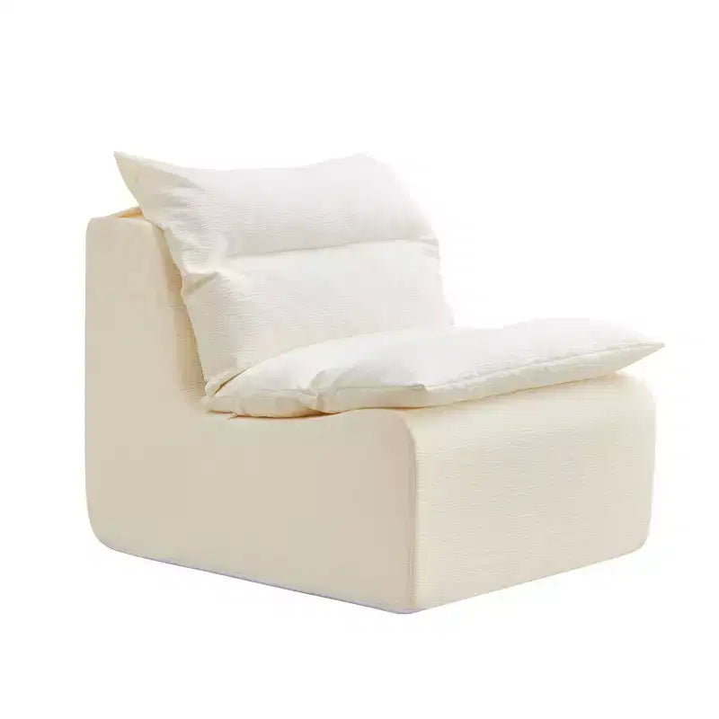 Modular Lounge Sofa Chair with Full Compression SpongeLazy Singer Sofa for Apartment Living or Reading Nook