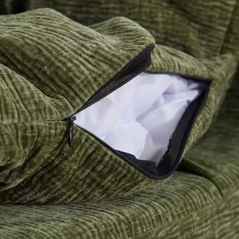 Modular Lounge Sofa Chair with Full Compression SpongeLazy Singer Sofa for Apartment Living or Reading Nook