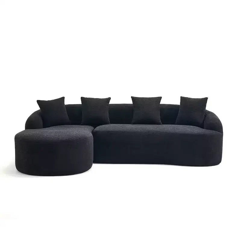 L-Shaped Modular Sectional Sofa with Chaise, Modular Chenille Sofa Couch, Modern Sectional Sofa for Living Room & Bedroom-Panipeachy