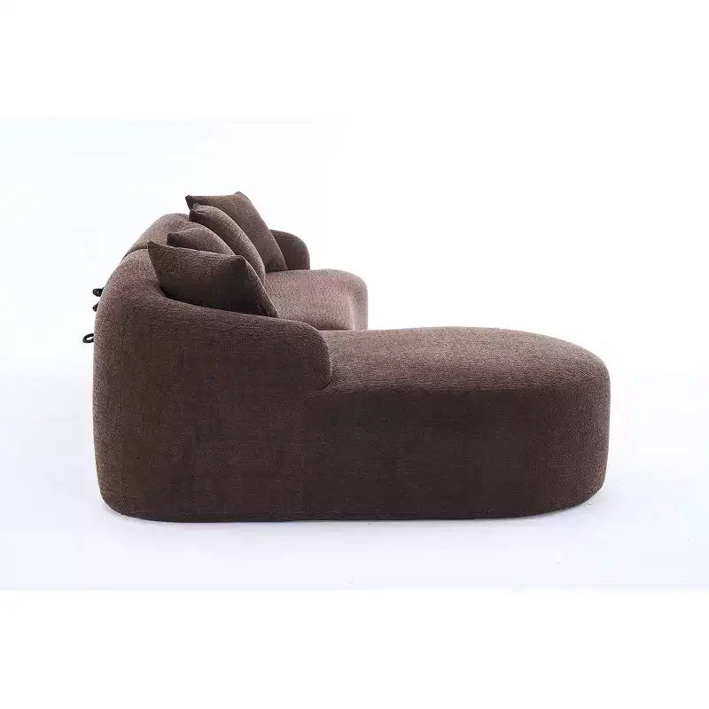 L-Shaped Modular Sectional Sofa with Chaise, Modular Chenille Sofa Couch, Modern Sectional Sofa for Living Room & Bedroom-Panipeachy