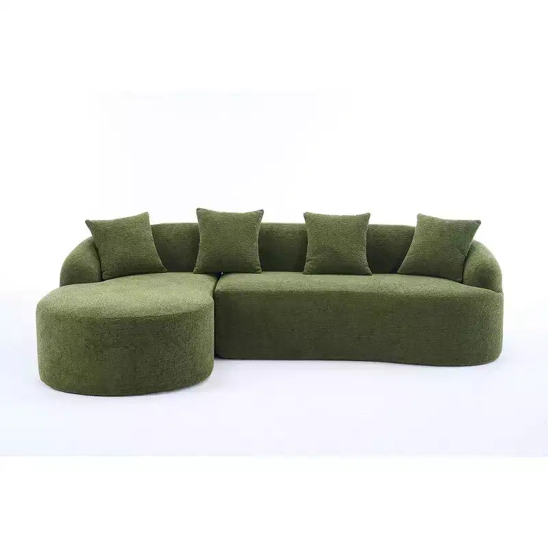 L-Shaped Modular Sectional Sofa with Chaise, Modular Chenille Sofa Couch, Modern Sectional Sofa for Living Room & Bedroom-Panipeachy