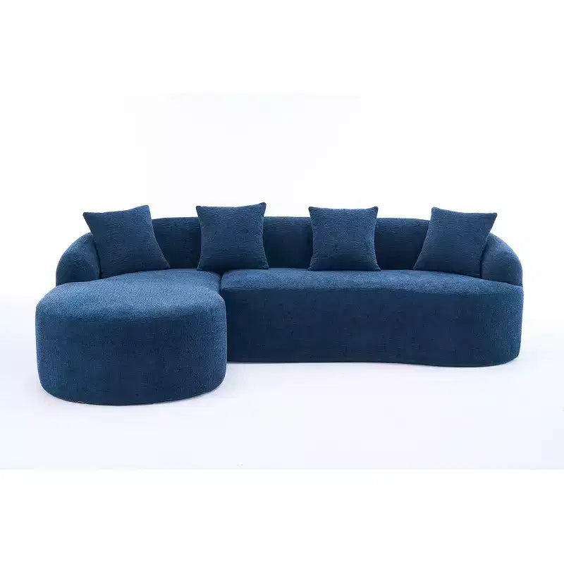 L-Shaped Modular Sectional Sofa with Chaise, Modular Chenille Sofa Couch, Modern Sectional Sofa for Living Room & Bedroom-Panipeachy