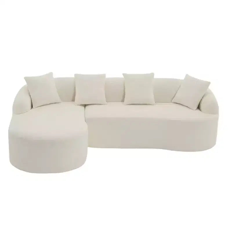 L-Shaped Modular Sectional Sofa with Chaise, Modular Chenille Sofa Couch, Modern Sectional Sofa for Living Room & Bedroom-Panipeachy