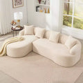L-Shaped Modular Sectional Sofa with Chaise, Modular Chenille Sofa Couch, Modern Sectional Sofa for Living Room & Bedroom-Panipeachy