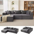 Acekool 108-Inch Cloud Modular Sectional Sofa with Chaise, Plush Boneless L-Shape Couch for Living Room