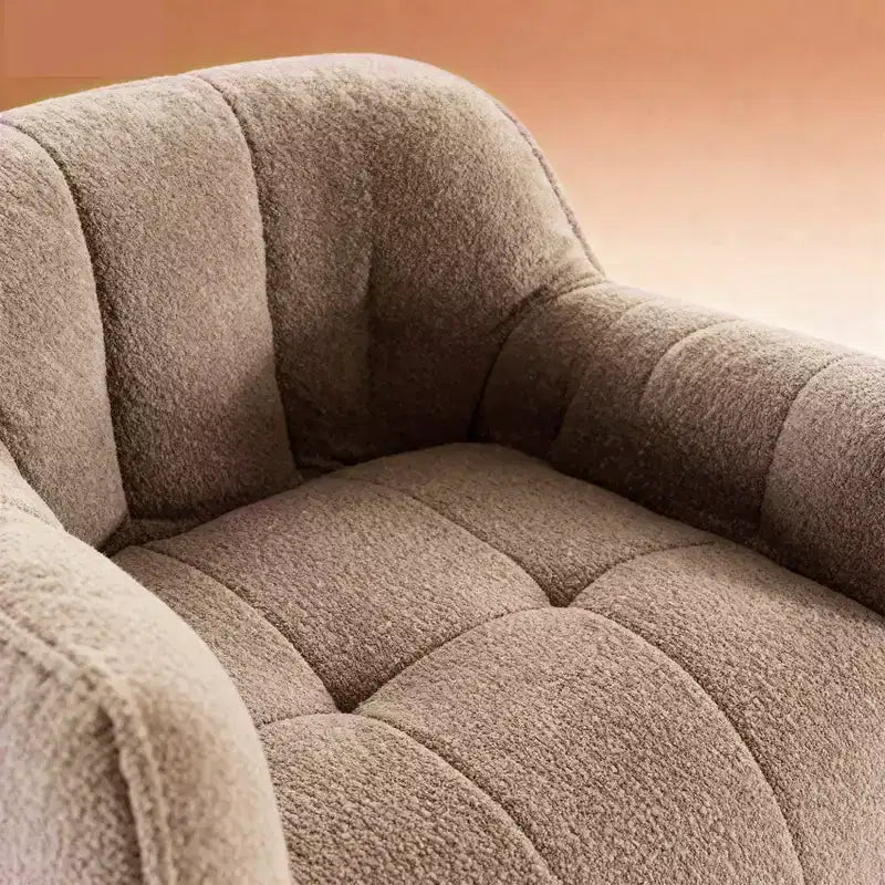 Soft Bean Bag Chair with High-Resilience Foam, Square Lazy Sofa with Footstool & Removable Cover for Adults, Gaming, Reading and TV