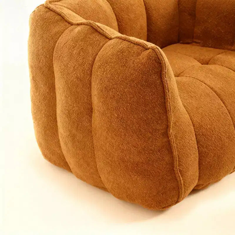 Soft Bean Bag Chair with High-Resilience Foam, Square Lazy Sofa with Footstool, Removable Cover for Adults, Ideal for Gaming, Reading & TV