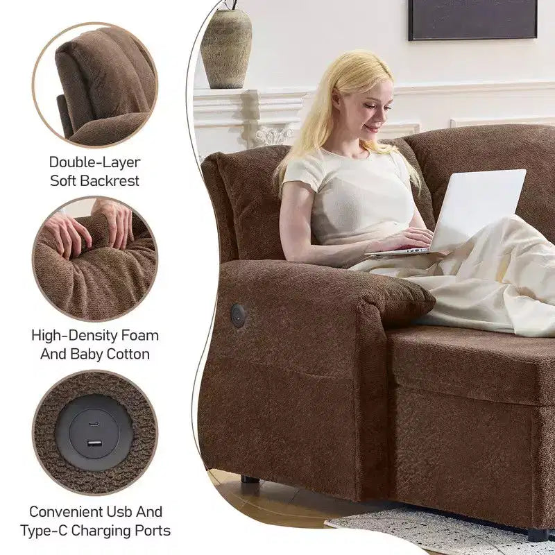 Karl Home |Upholstered Velvet U-Shaped Sectional Sleeper Sofa Corner Sectional Sofa Bed