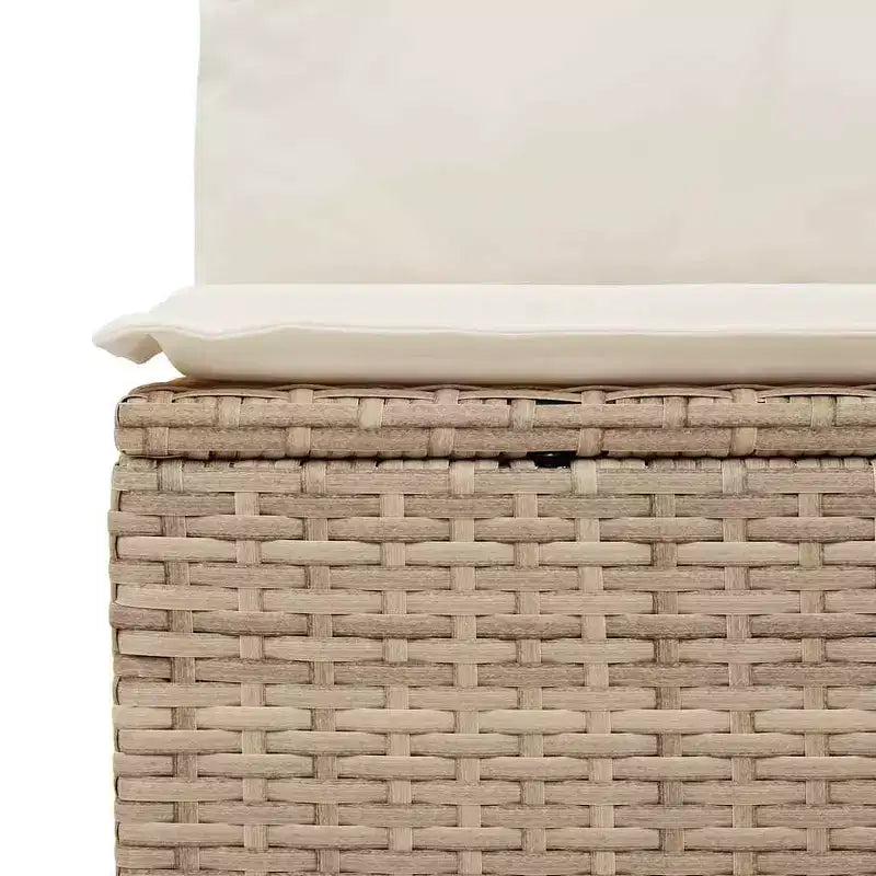 vidaXL 8 Piece Patio Sofa Set with Cushions Gray Poly Rattan