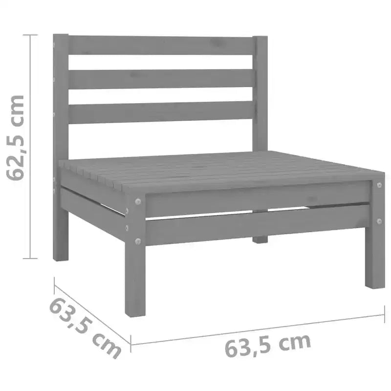 vidaXL Garden Lounge Set Solid Pine Standard Modular
