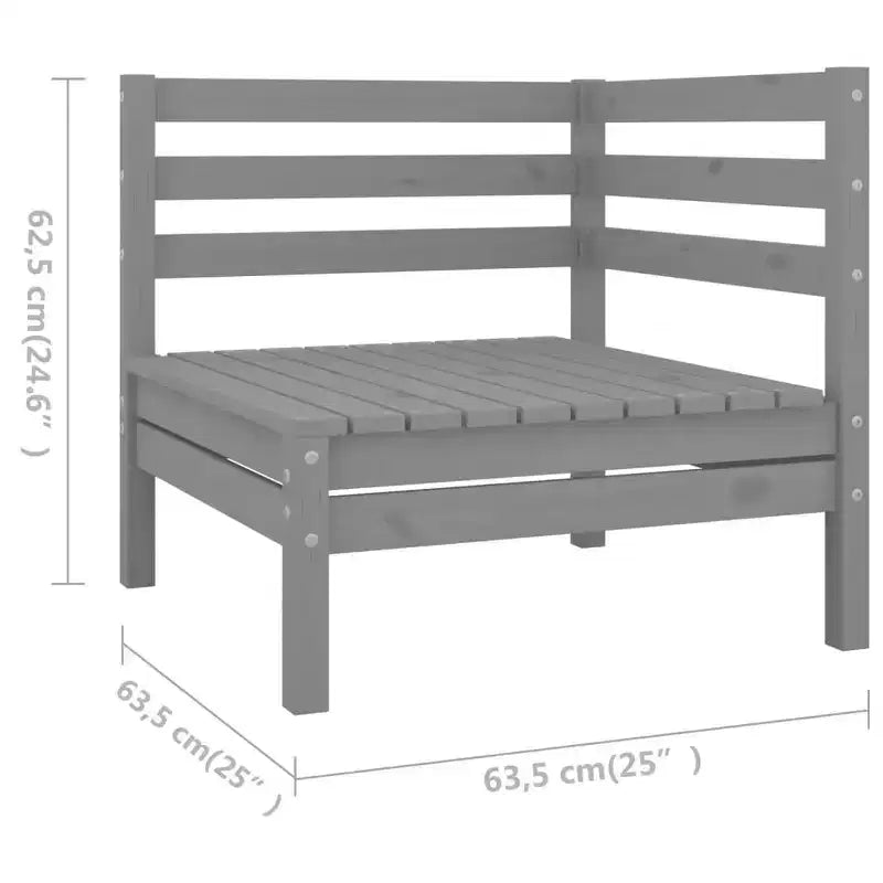 vidaXL Garden Lounge Set Solid Pine Standard Modular