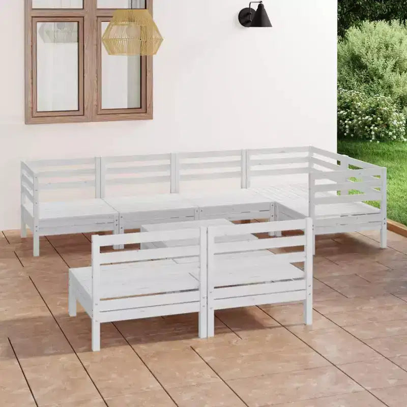 vidaXL Garden Lounge Set Solid Pine Standard Modular