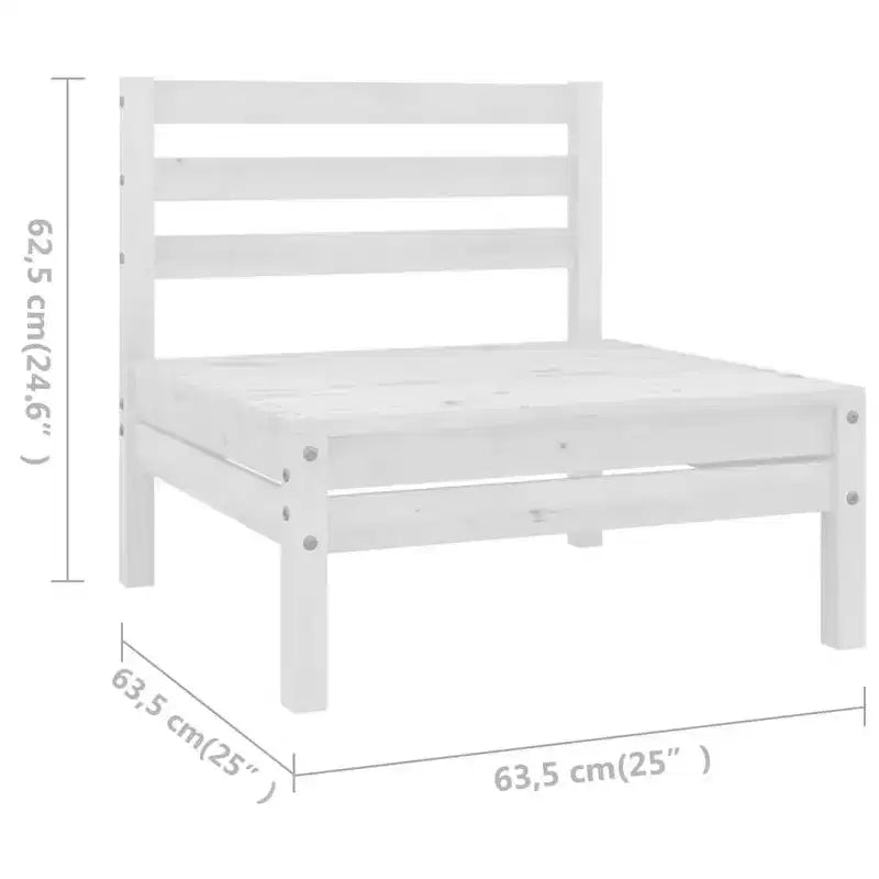 vidaXL Garden Lounge Set Solid Pine Standard Modular