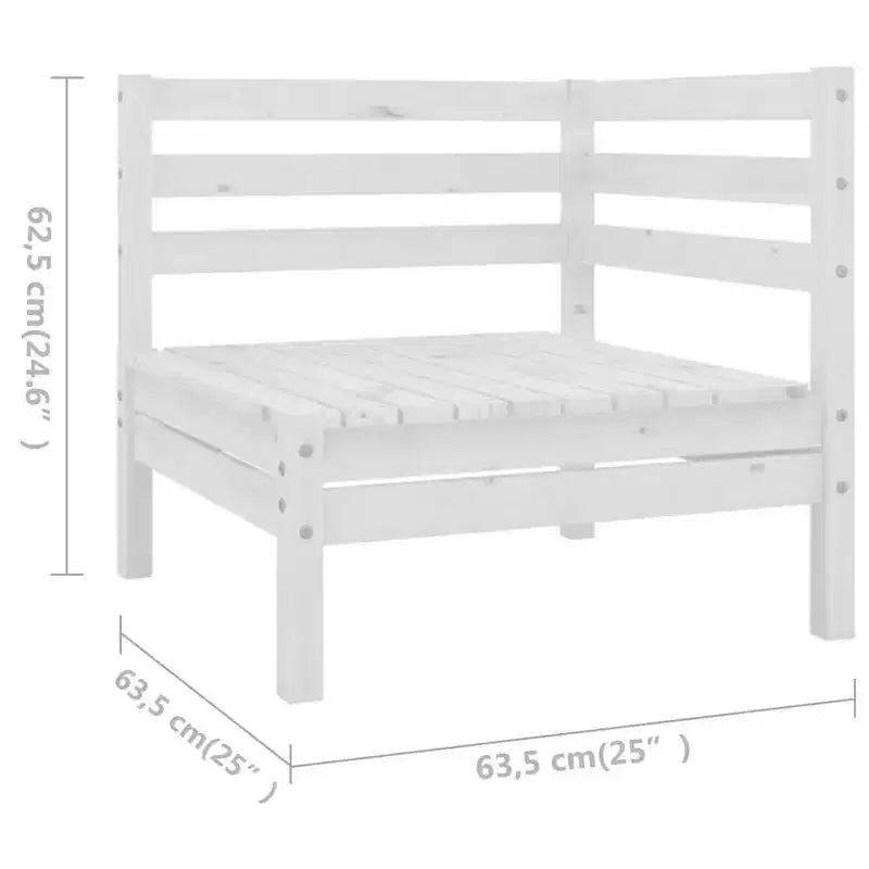 vidaXL Garden Lounge Set Solid Pine Standard Modular