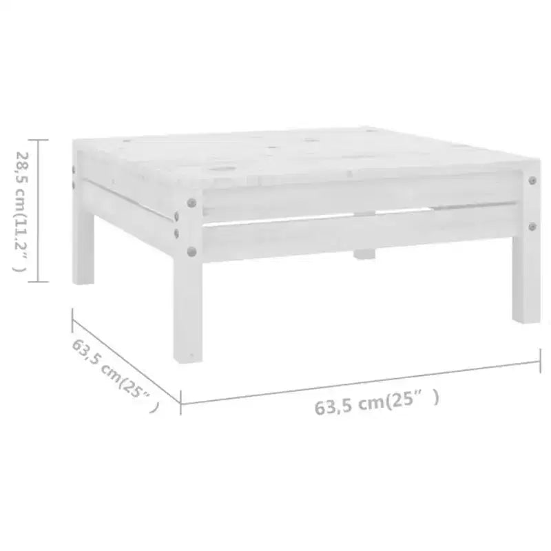 vidaXL Garden Lounge Set Solid Pine Standard Modular