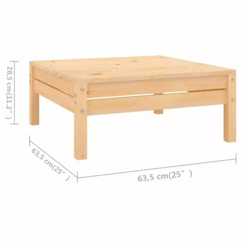 vidaXL Garden Lounge Set Solid Pine Standard Modular