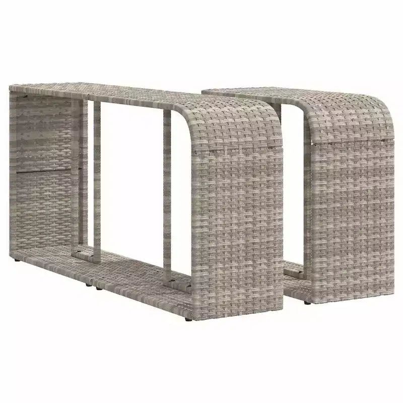 vidaXL 10 Piece Modular Patio Sofa Set, Rectangular Outdoor Garden Sectional with Cushions