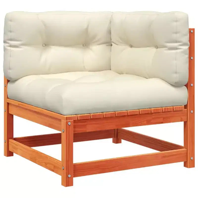 vidaXL 9 Piece Patio Sofa Set Solid Wood Pine
