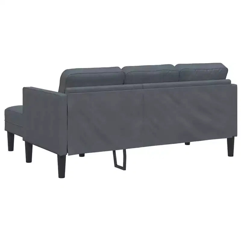 vidaXL Juego de sofás 2 piezas Gris claro 173 x 131 x 67 cm Terciopelo