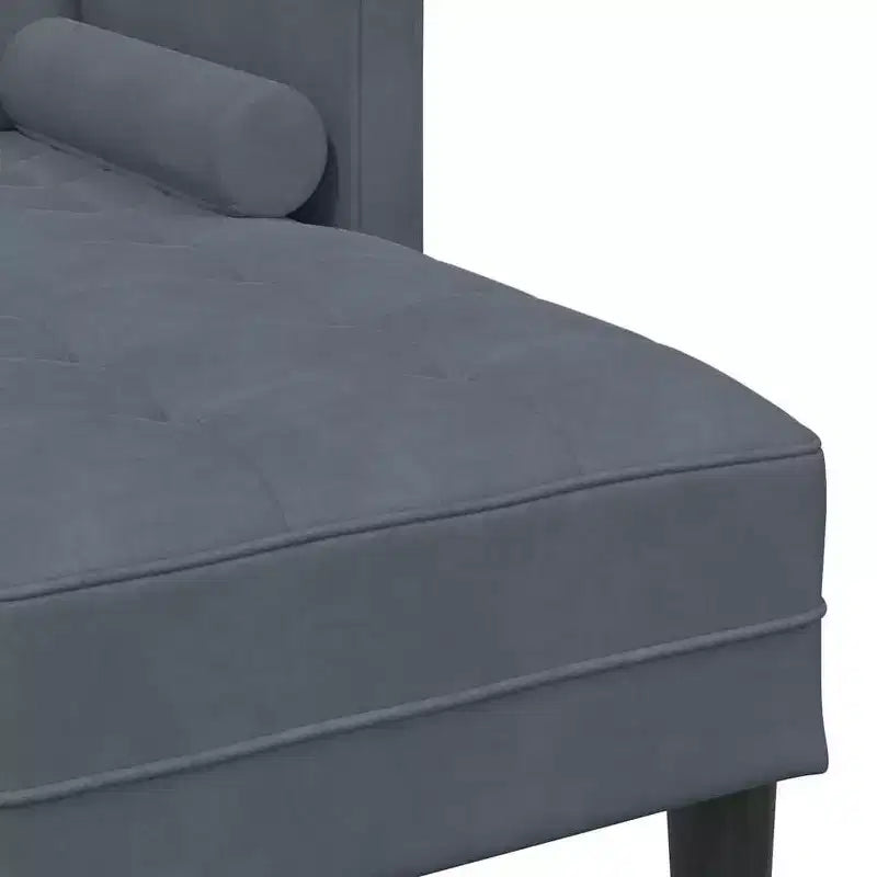 vidaXL Juego de sofás 2 piezas Gris claro 173 x 131 x 67 cm Terciopelo