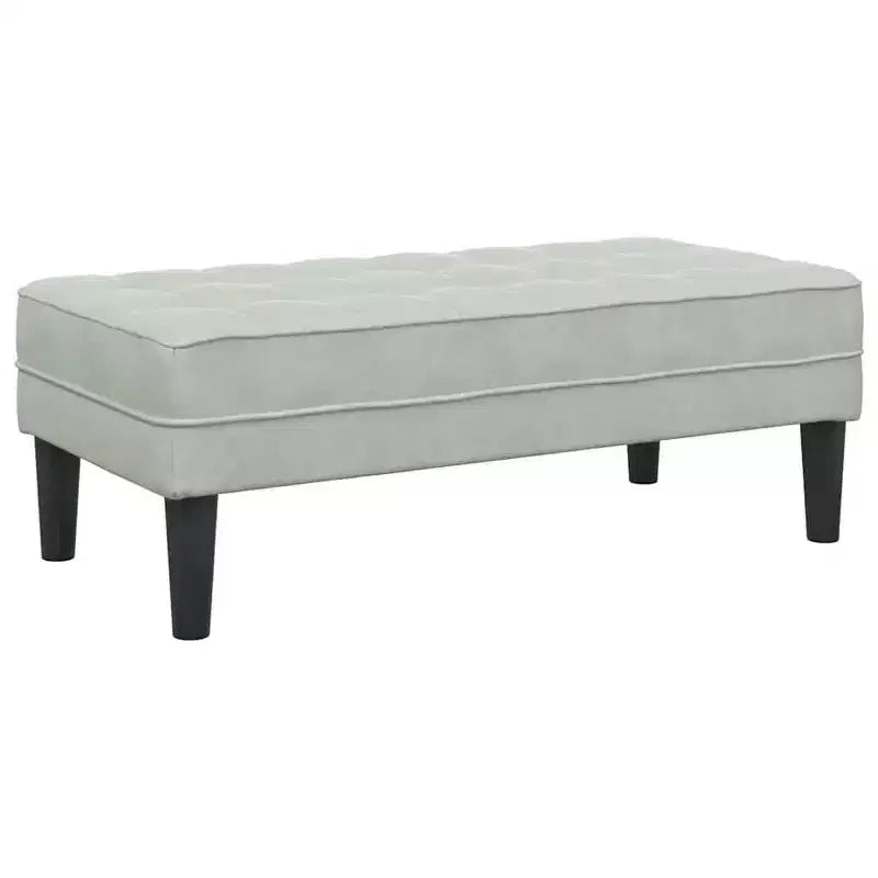 vidaXL Juego de sofás 2 piezas Gris claro 173 x 131 x 67 cm Terciopelo