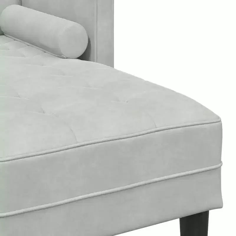 vidaXL Juego de sofás 2 piezas Gris claro 173 x 131 x 67 cm Terciopelo