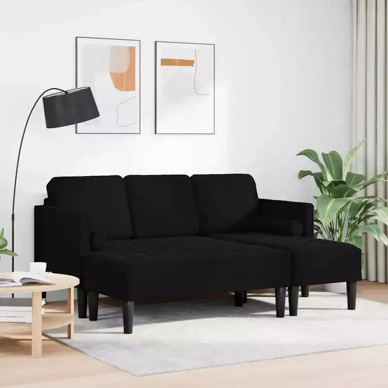 vidaXL Juego de sofás 2 piezas Gris claro 173 x 131 x 67 cm Terciopelo
