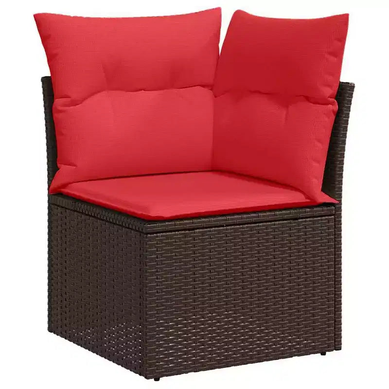 vidaXL Set de Sofás de Jardín 4 Piezas Ratán Sintético