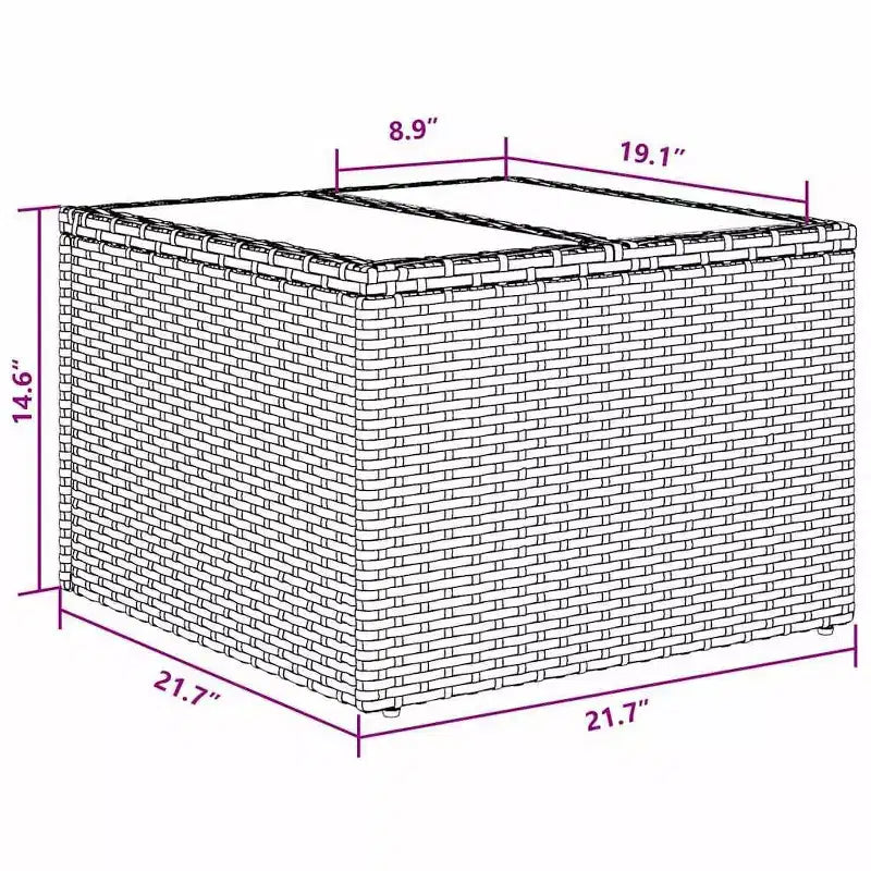 vidaXL Set de Sofás de Jardín 4 Piezas Ratán Sintético
