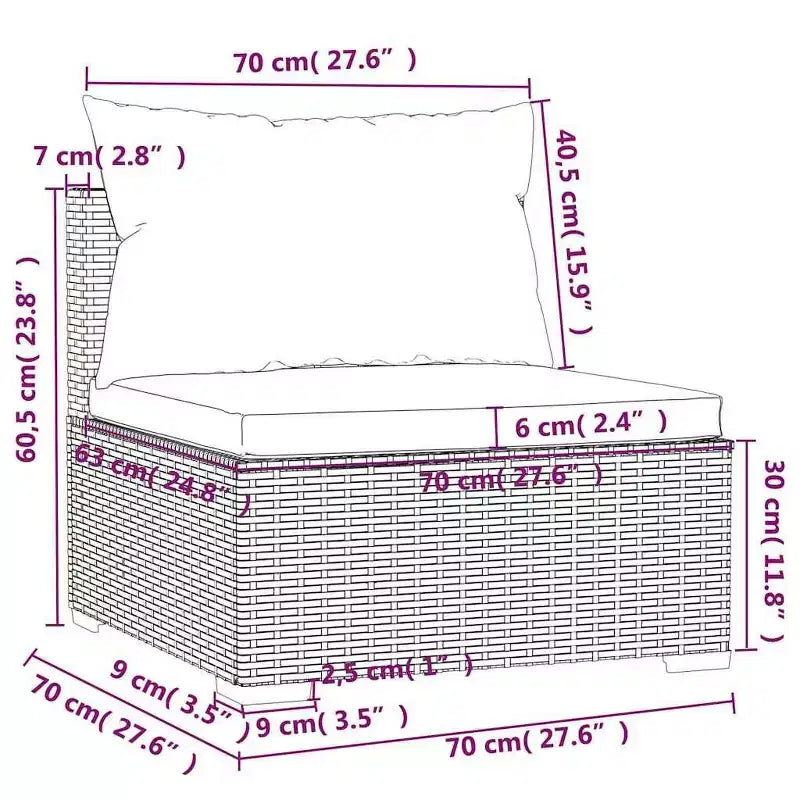 vidaXL Garden Lounge Set