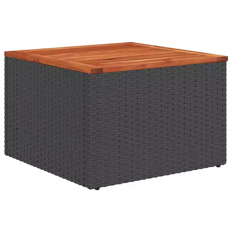 vidaXL Juego de sofás de patio negro, azul
