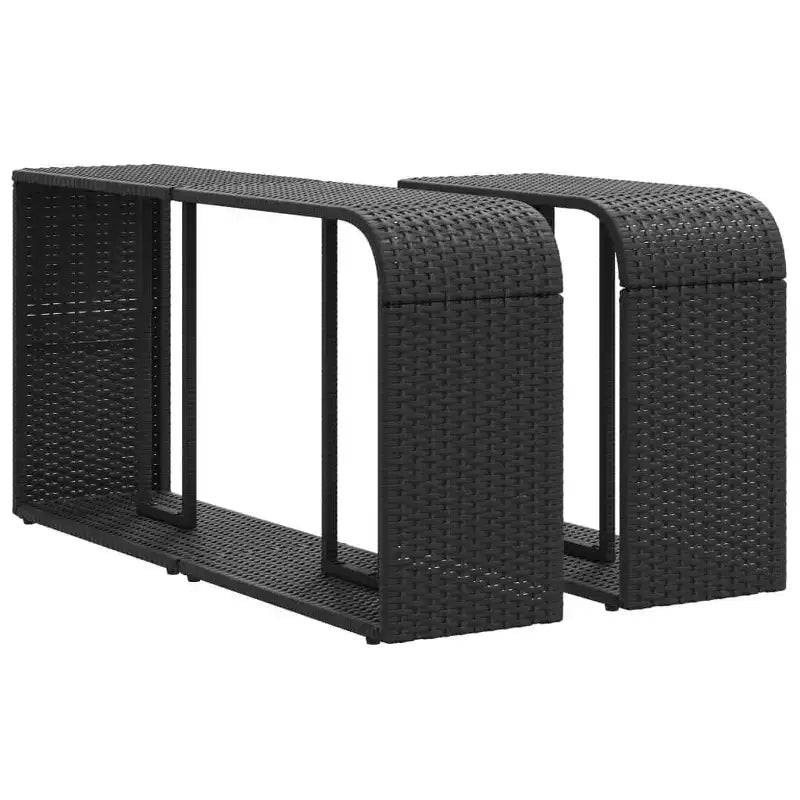 vidaXL Juego de Sofás para Patio con Cojines Muebles de Exterior 10 Piezas Ratán Sintético