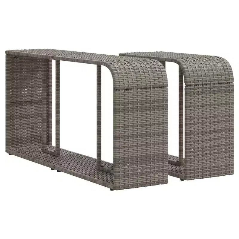 vidaXL Juego de Sofás para Patio con Cojines Muebles de Exterior 10 Piezas Ratán Sintético