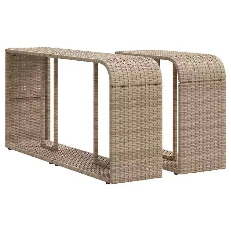 vidaXL Juego de Sofás para Patio con Cojines Muebles de Exterior 10 Piezas Ratán Sintético