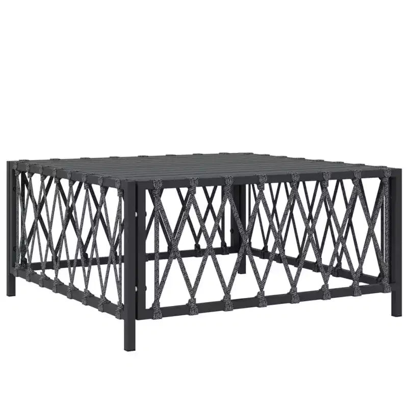 vidaXL Conjunto de 6 Piezas de Muebles de Jardín con Cojines Antracita Acero