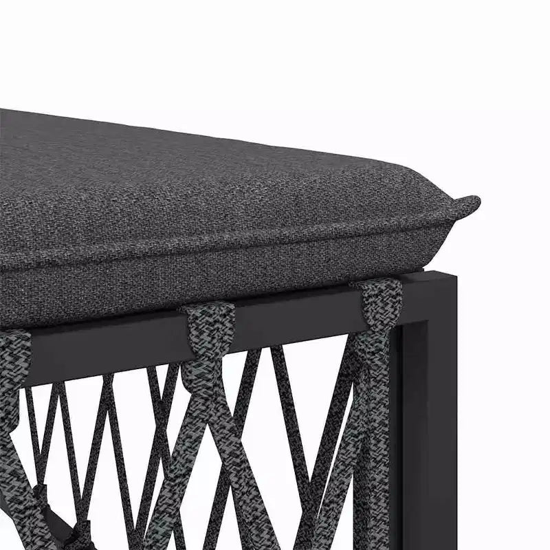 vidaXL Conjunto de 6 Piezas de Muebles de Jardín con Cojines Antracita Acero