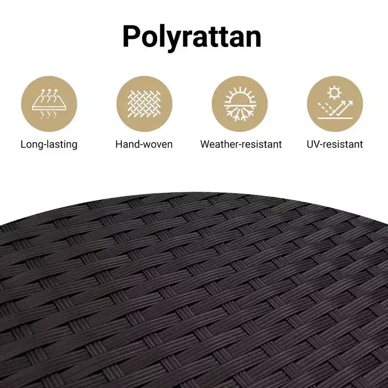 vidaXL Conjunto de Sofás de Jardín de 11 Piezas con Cojines de Ratán Sintético