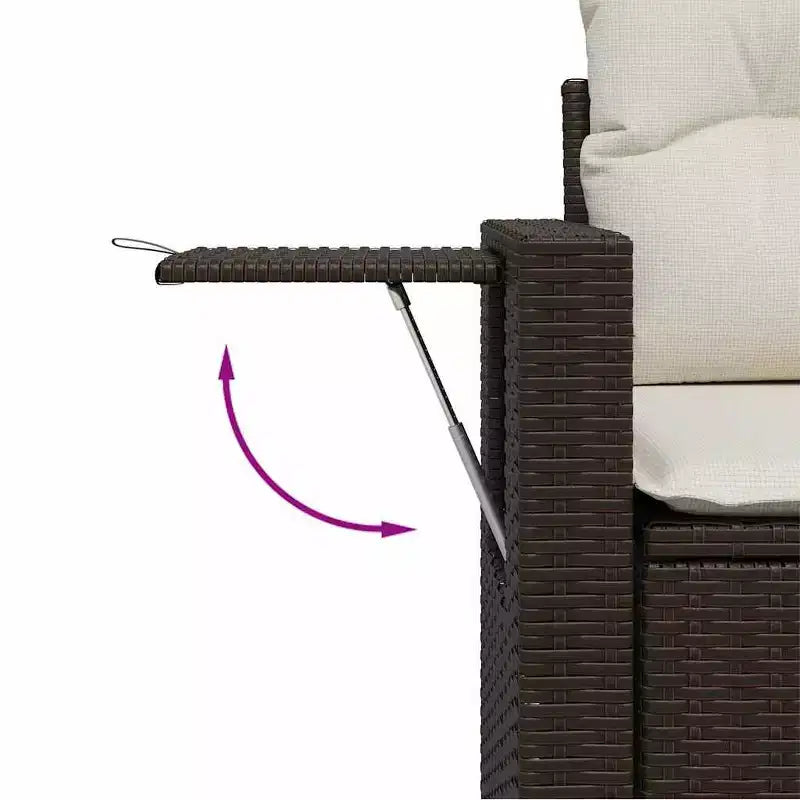 vidaXL 5 Piece Patio Sofa Set with Cushions, Modular Outdoor Sectional, Poly Rattan, Multiple Colors